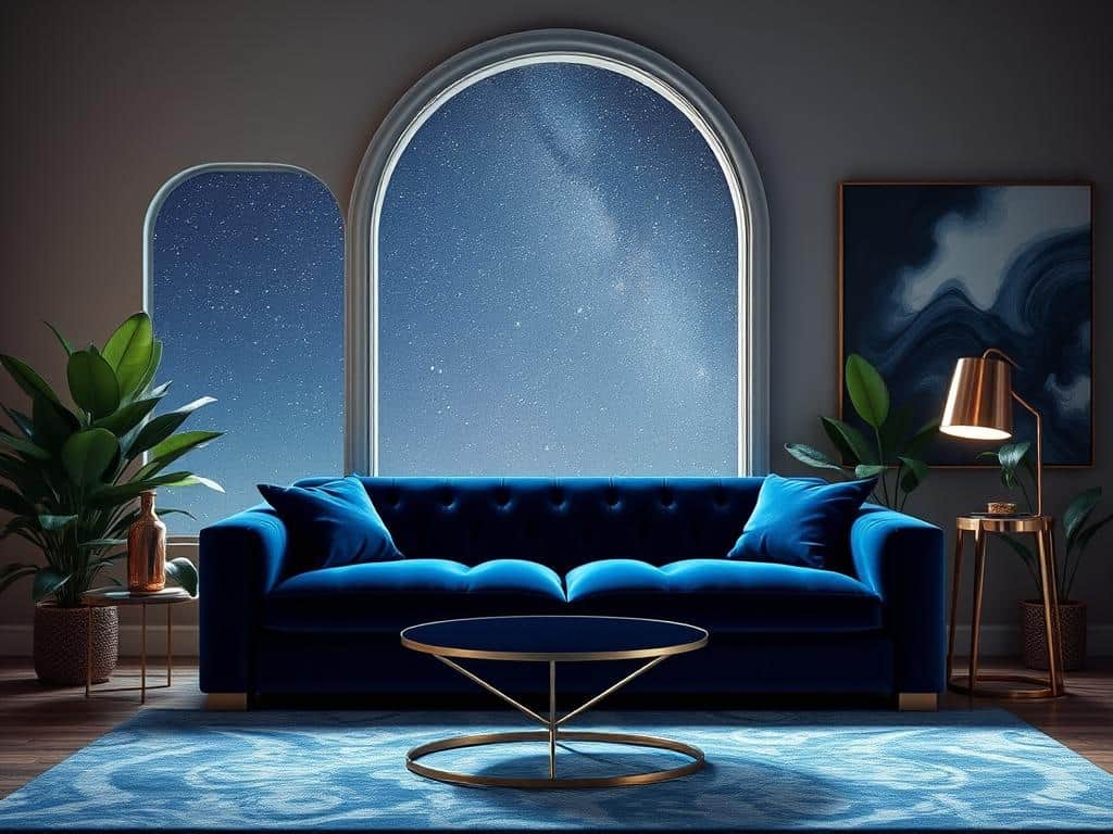 Cosmic Cobalt in interior design