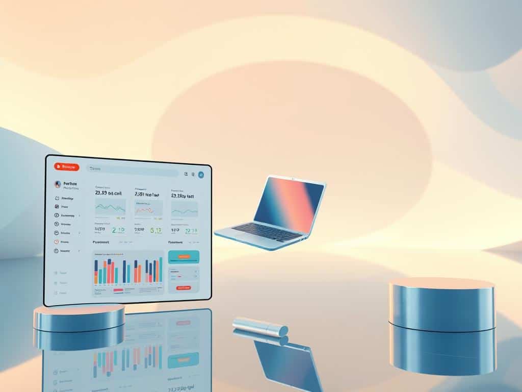 UI/UX design with 3D design and animation elements