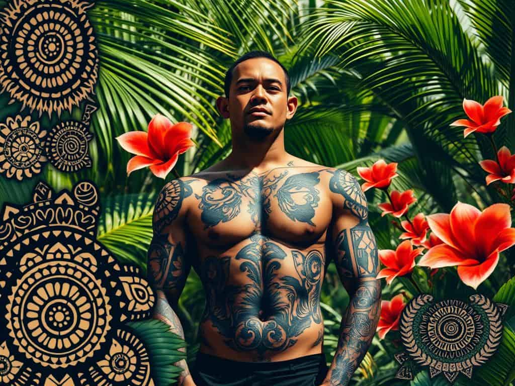 Polynesian motifs and tattoo designs