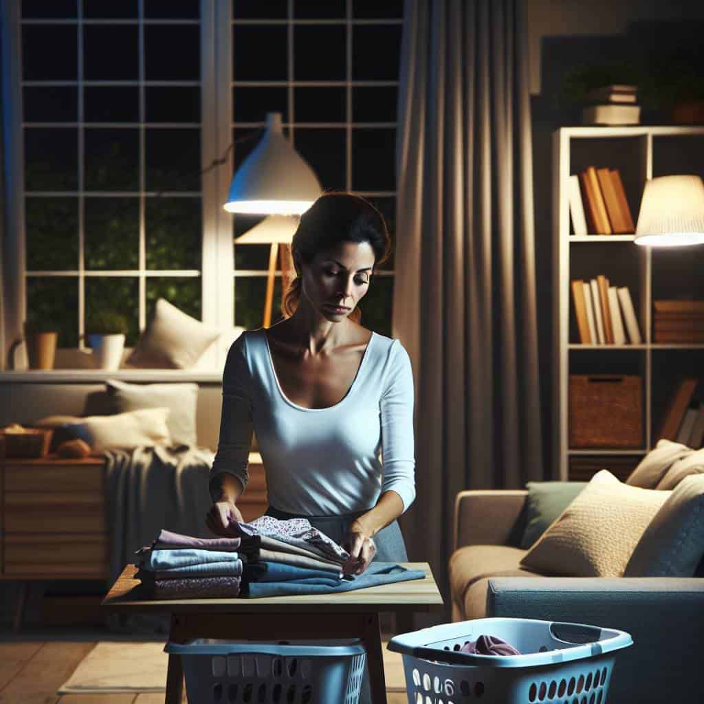 Effective routines for tidying up each night.