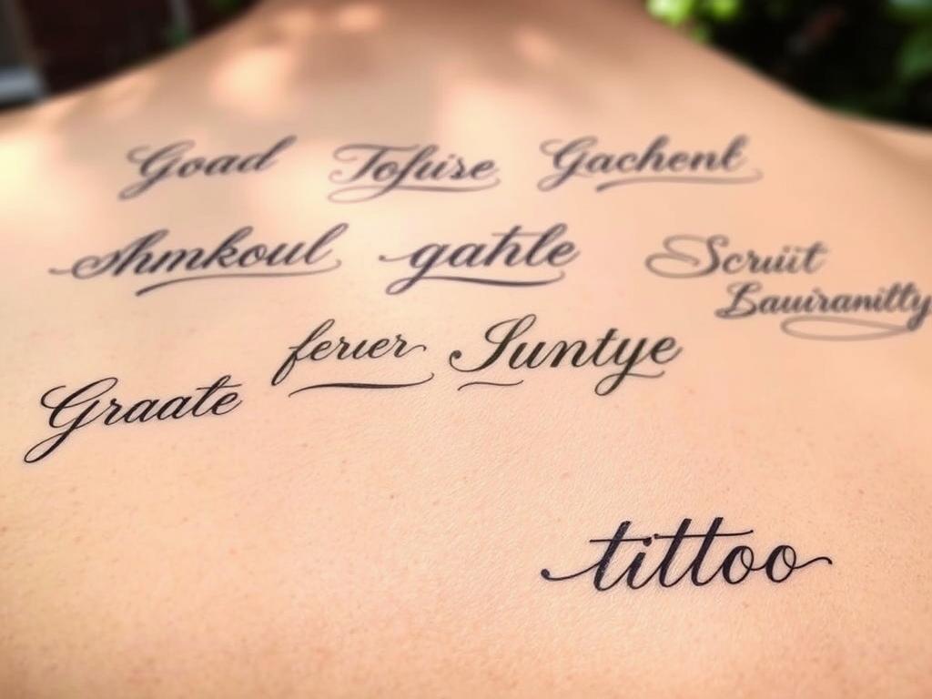 Script Tattoo Ideas