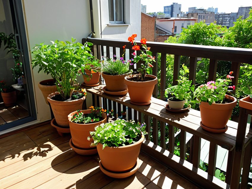Small balcony container garden guide