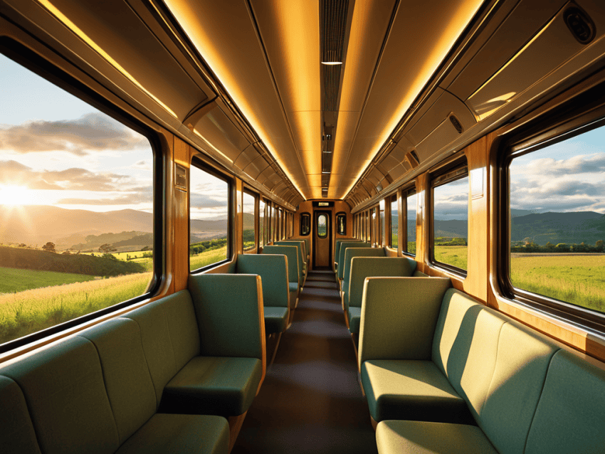 Train travel scenic route