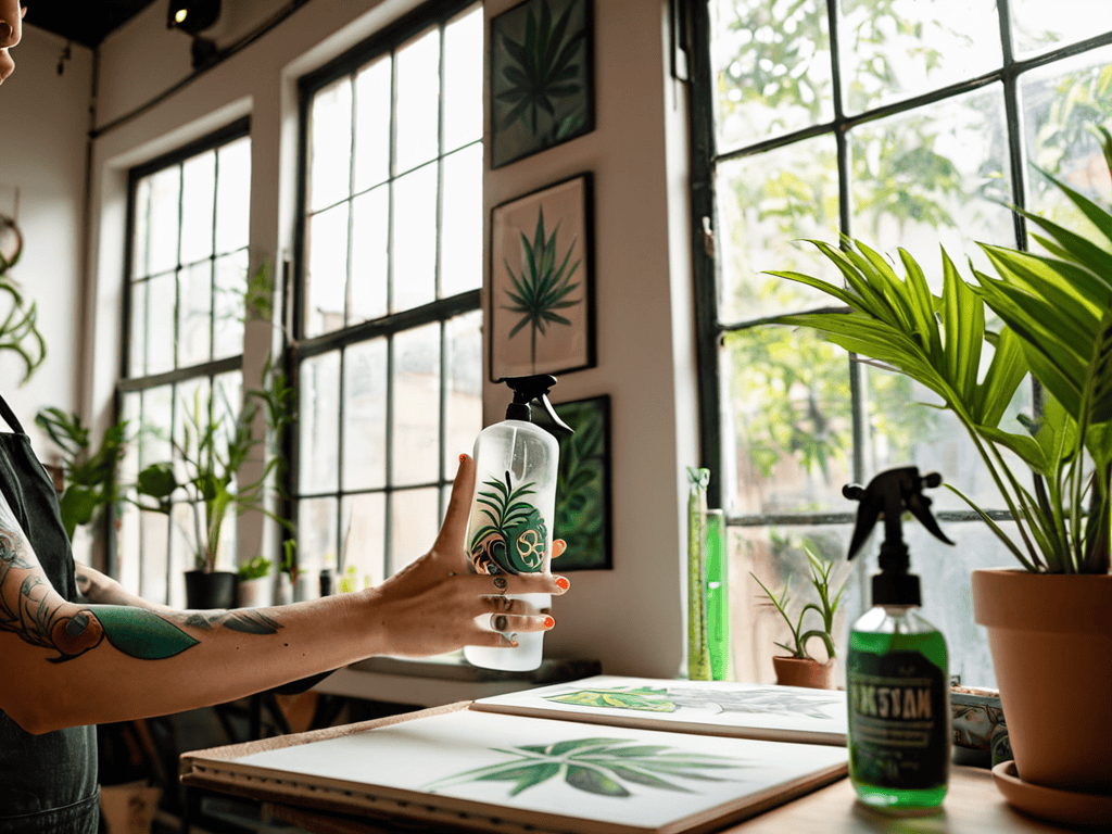 Green Goddess of Glass cleaner spray