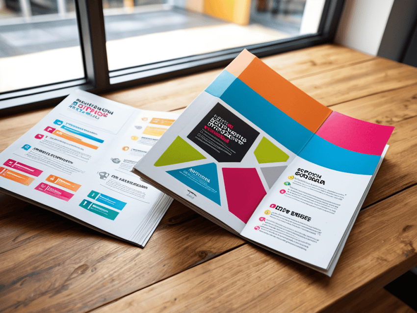 Creative brochure design ideas concept