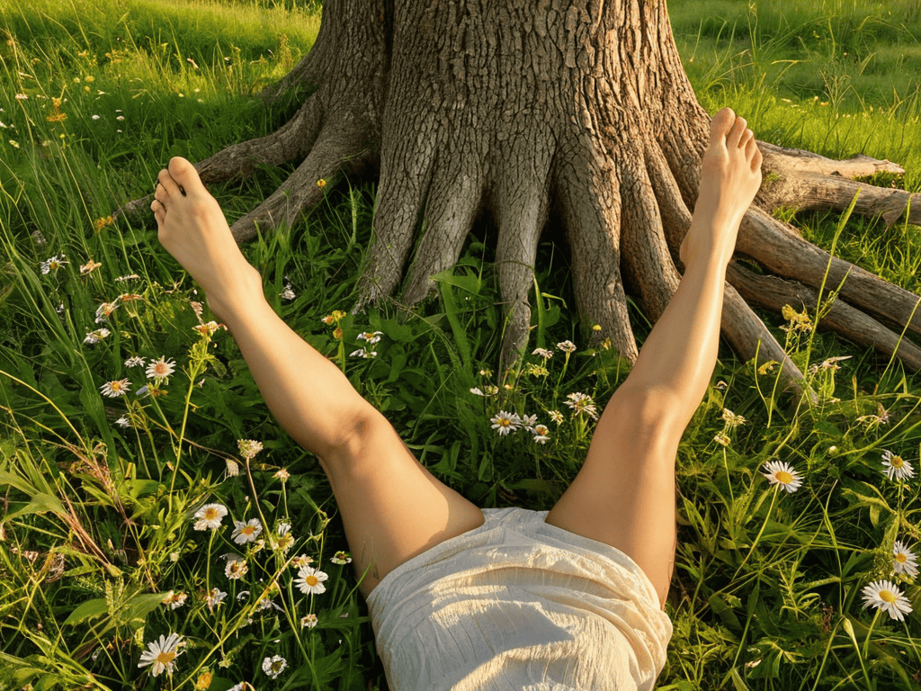 Earthing and Grounding for stress relief