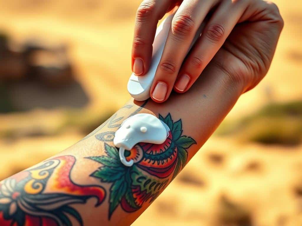 Protecting tattoos from sun
