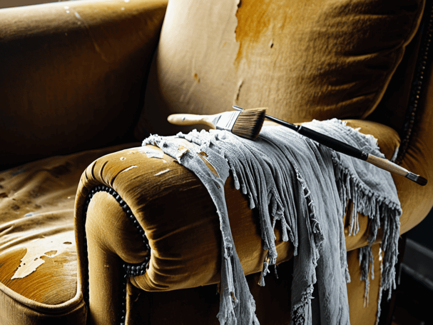 Painting Upholstery Fabric