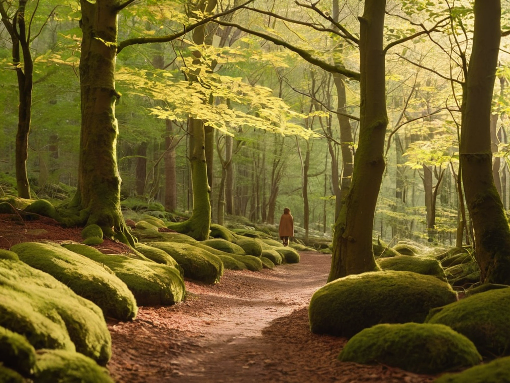The Forest Cure: Mastering the Art of Silent Forest Bathing 3 Silent Forest Bathing serene landscape