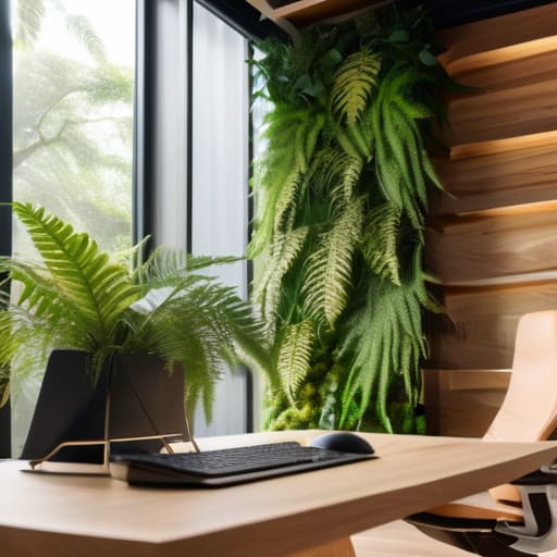 Biophilic Workspace Air-Quality Validation in office.