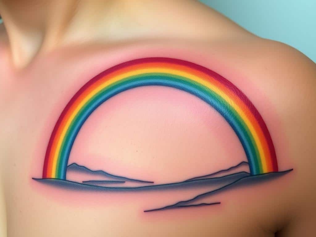 Symbolism of rainbows in tattoos