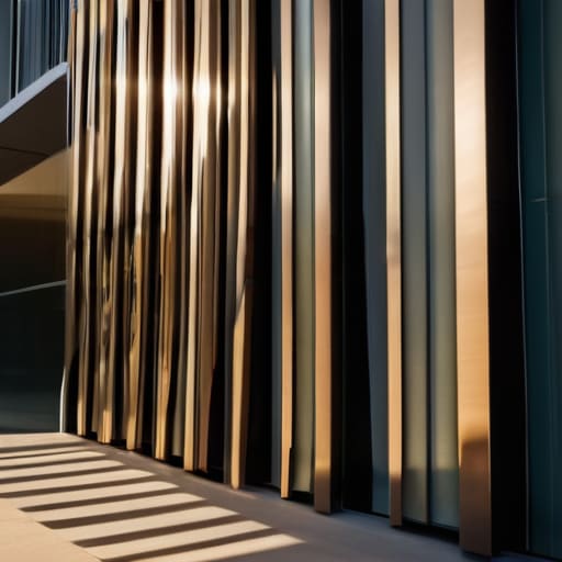 Automated Louver Kinetic Sun-Shading in sunlight.