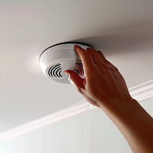 How to fit a smoke alarm properly.