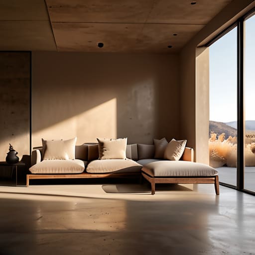 Minimalist interior design and neutral color palettes.