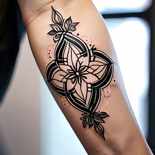 Choosing meaningful symbols for custom fine line tattoos.