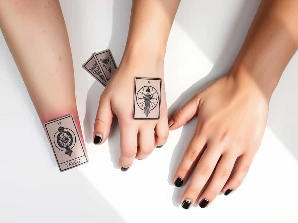 minimalist tarot tattoos